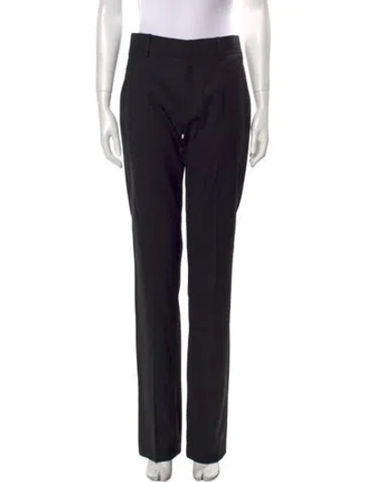 Pre-owned Nili Lotan Straight Leg Pants In Black
