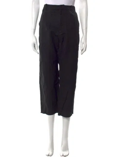Pre-owned Nili Lotan Straight Leg Pants In Black