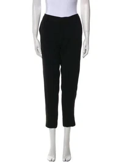 Pre-owned Nili Lotan Straight Leg Pants In Black