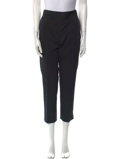 Pre-owned Nili Lotan Straight Leg Pants In Black