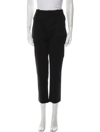 Pre-owned Nili Lotan Straight Leg Pants In Black