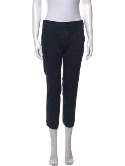 Pre-owned Nili Lotan Straight Leg Pants In Black