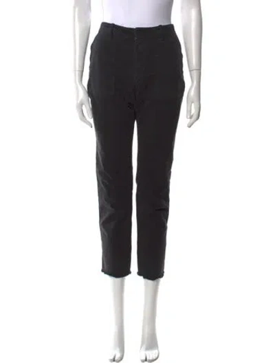Pre-owned Nili Lotan Straight Leg Pants In Black