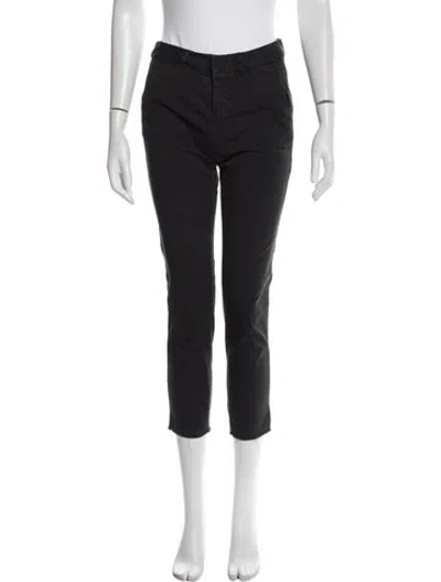 Pre-owned Nili Lotan Straight Leg Pants In Black