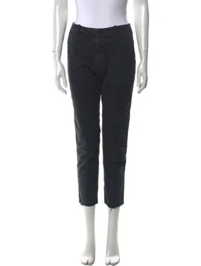 Pre-owned Nili Lotan Straight Leg Pants In Black