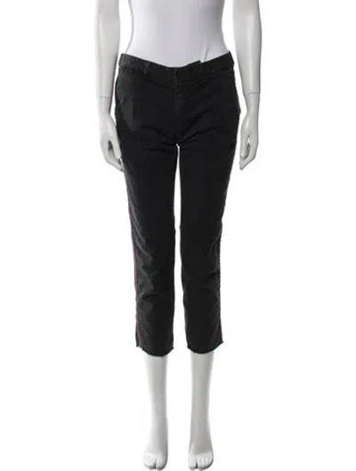 Pre-owned Nili Lotan Straight Leg Pants In Black