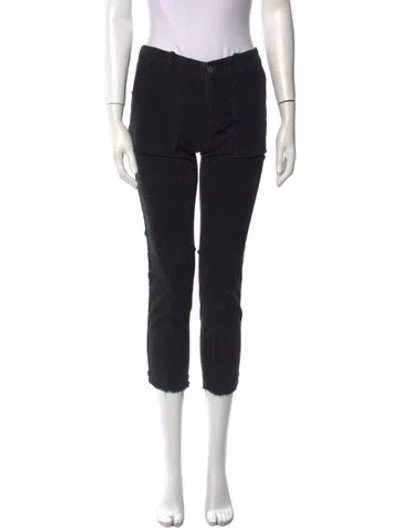 Pre-owned Nili Lotan Straight Leg Pants In Black
