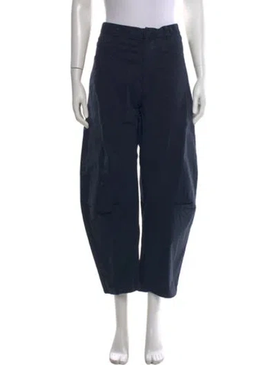 Pre-owned Nili Lotan Straight Leg Pants In Black