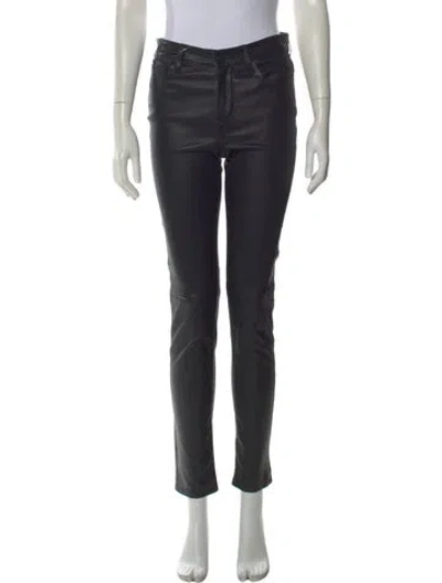 Pre-owned Nili Lotan Straight Leg Pants In Black