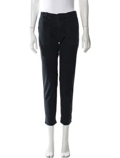 Pre-owned Nili Lotan Straight Leg Pants In Black