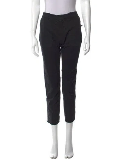 Pre-owned Nili Lotan Straight Leg Pants In Black