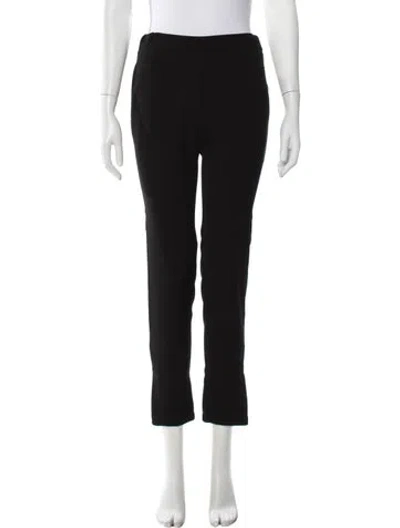 Pre-owned Nili Lotan Straight Leg Pants In Black