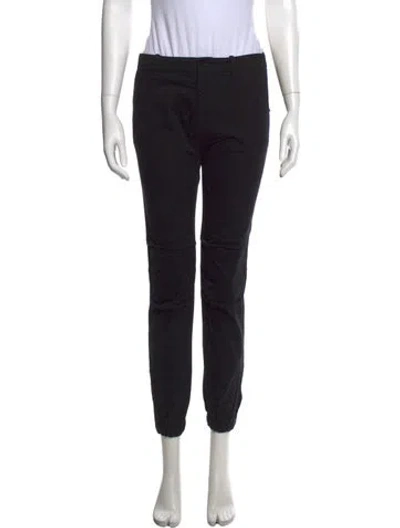 Pre-owned Nili Lotan Straight Leg Pants In Black