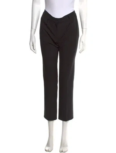 Pre-owned Nili Lotan Straight Leg Pants In Black