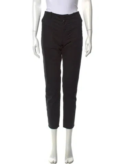 Pre-owned Nili Lotan Straight Leg Pants In Black