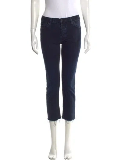 Pre-owned Nili Lotan Straight Leg Pants In Blue