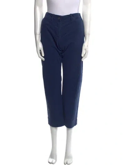 Pre-owned Nili Lotan Straight Leg Pants In Blue