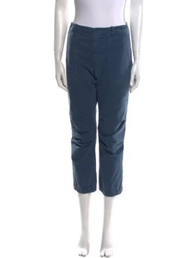 Pre-owned Nili Lotan Straight Leg Pants In Blue