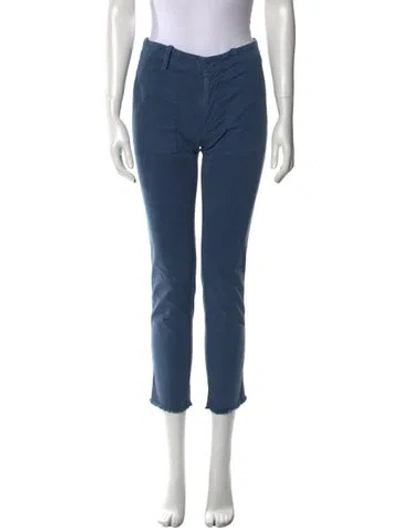 Pre-owned Nili Lotan Straight Leg Pants In Blue
