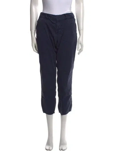 Pre-owned Nili Lotan Straight Leg Pants In Blue
