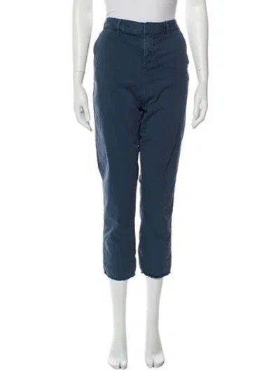 Pre-owned Nili Lotan Straight Leg Pants In Blue