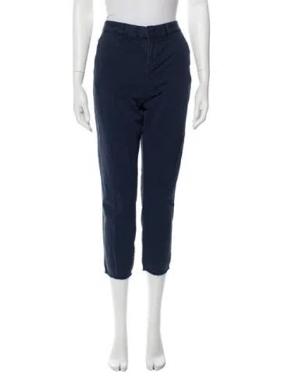 Pre-owned Nili Lotan Straight Leg Pants In Blue