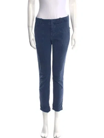 Pre-owned Nili Lotan Straight Leg Pants In Blue