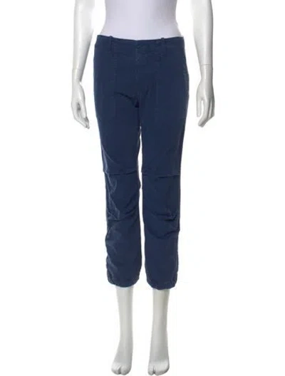 Pre-owned Nili Lotan Straight Leg Pants In Blue