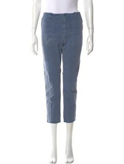 Pre-owned Nili Lotan Straight Leg Pants In Blue