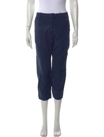 Pre-owned Nili Lotan Straight Leg Pants In Blue
