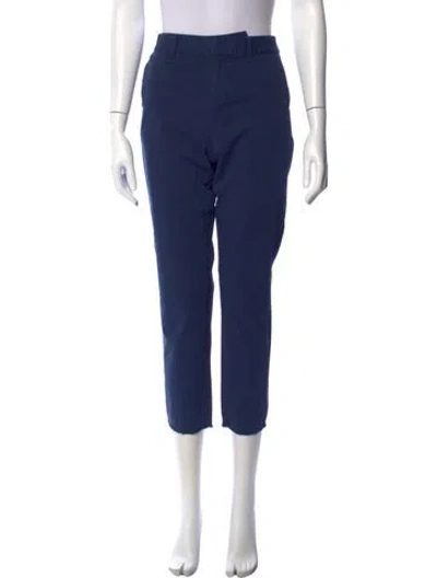 Pre-owned Nili Lotan Straight Leg Pants In Blue