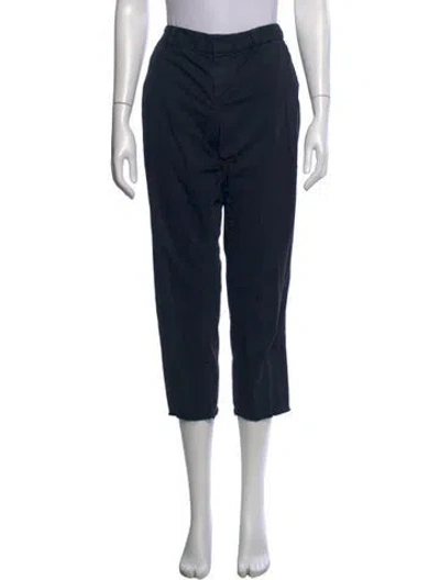 Pre-owned Nili Lotan Straight Leg Pants In Blue