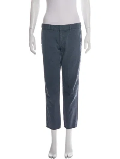 Pre-owned Nili Lotan Straight Leg Pants In Blue