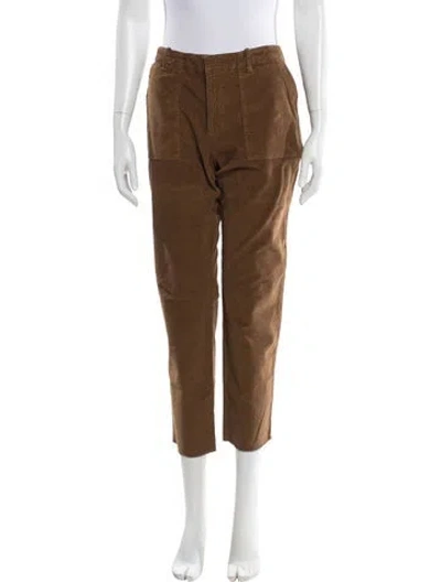 Pre-owned Nili Lotan Straight Leg Pants In Brown