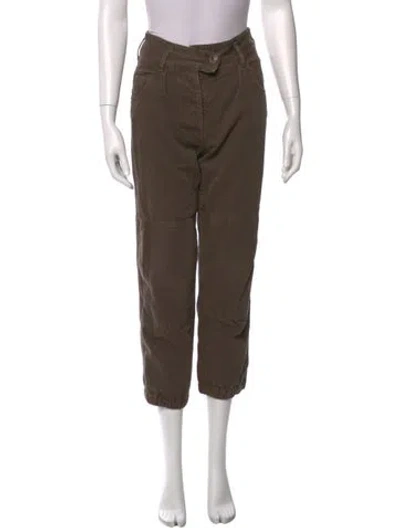 Pre-owned Nili Lotan Straight Leg Pants In Brown