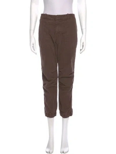 Pre-owned Nili Lotan Straight Leg Pants In Brown