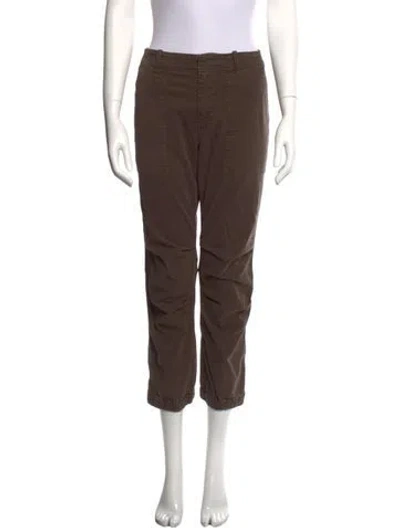 Pre-owned Nili Lotan Straight Leg Pants In Brown