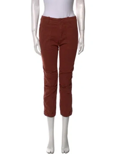 Pre-owned Nili Lotan Straight Leg Pants In Brown