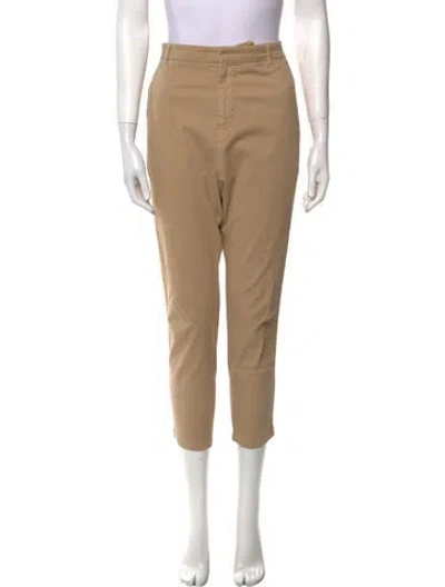 Pre-owned Nili Lotan Straight Leg Pants In Brown