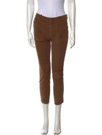 Pre-owned Nili Lotan Straight Leg Pants In Brown