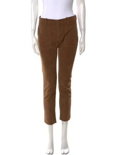 Pre-owned Nili Lotan Straight Leg Pants In Brown