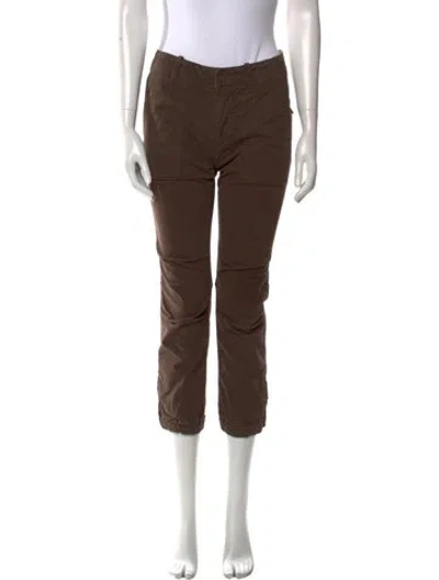 Pre-owned Nili Lotan Straight Leg Pants In Brown