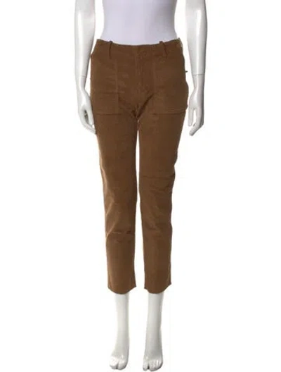 Pre-owned Nili Lotan Straight Leg Pants In Brown
