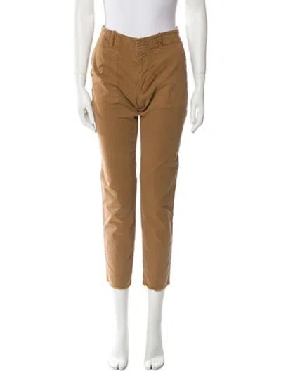 Pre-owned Nili Lotan Straight Leg Pants In Brown