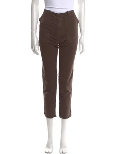 Pre-owned Nili Lotan Straight Leg Pants In Brown
