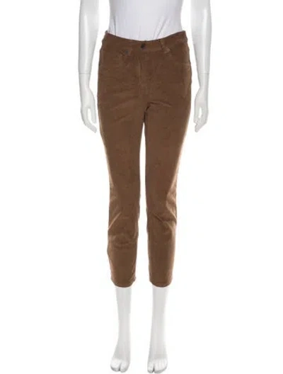 Pre-owned Nili Lotan Straight Leg Pants In Brown