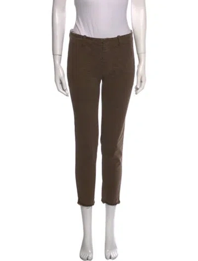 Pre-owned Nili Lotan Straight Leg Pants In Brown