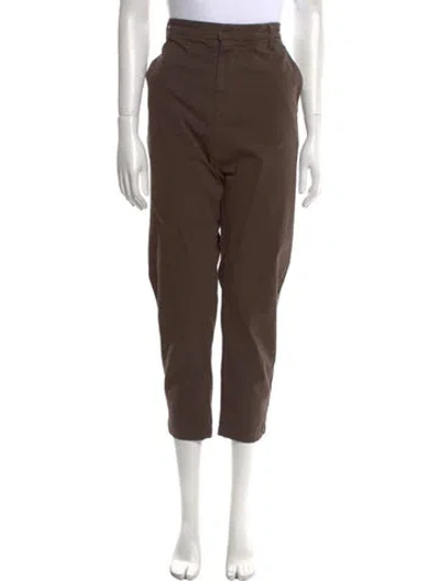 Pre-owned Nili Lotan Straight Leg Pants In Brown