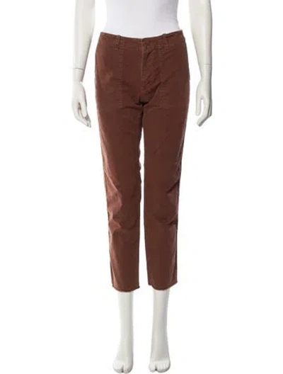 Pre-owned Nili Lotan Straight Leg Pants In Brown