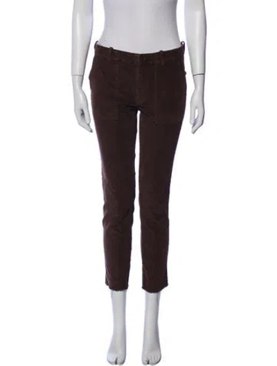 Pre-owned Nili Lotan Straight Leg Pants In Brown